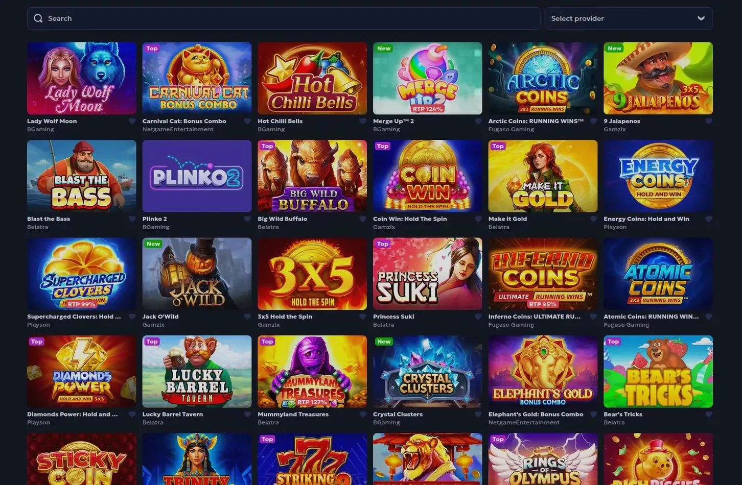 Интерфейс казино Буй на экране смартфона